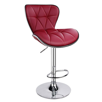 Shell Back Adjustable Swivel Bar Stool (1 Chair） - HOMEKOKO