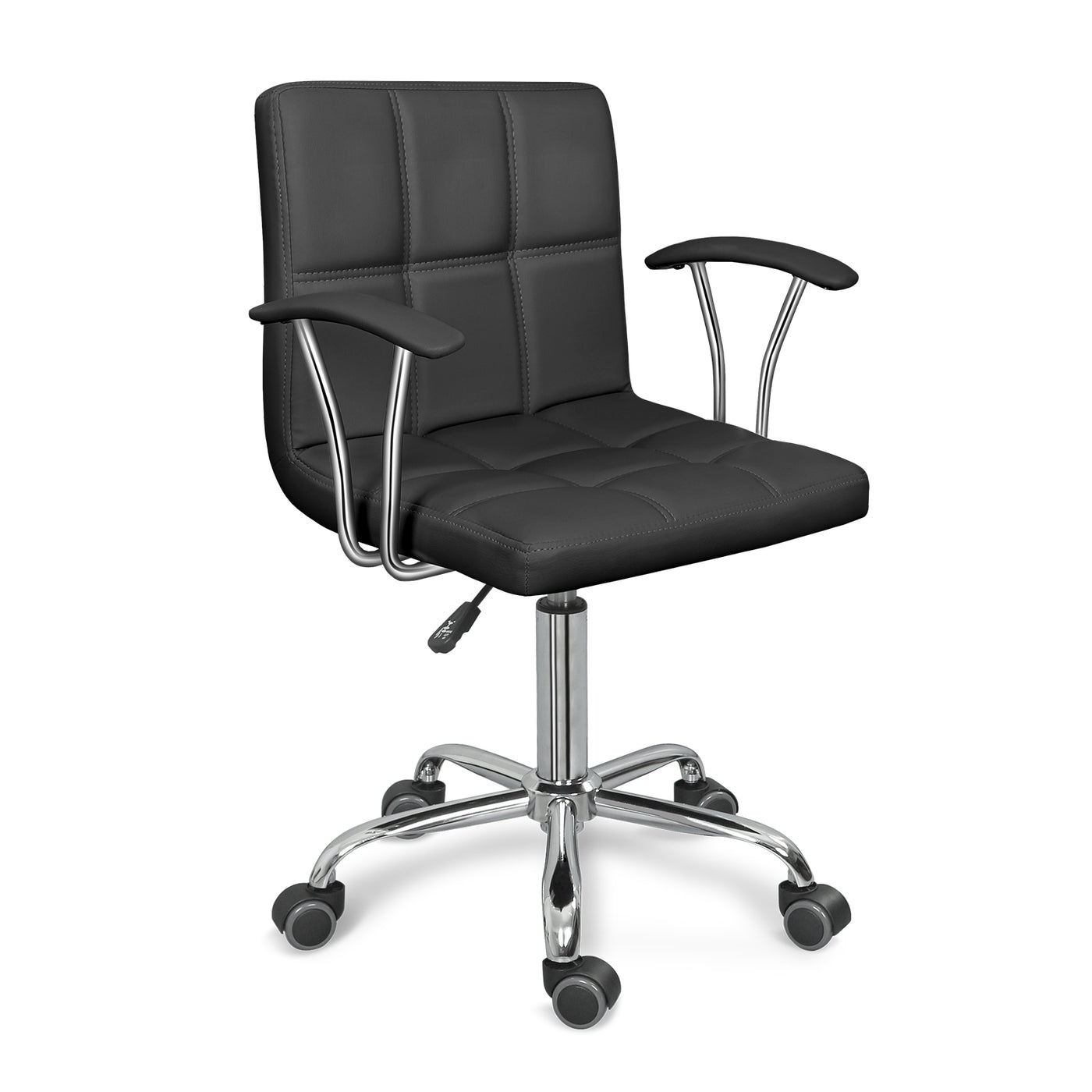 Home Office Desk Chair with Armrest and Wheels, Height Adjustable Swivel Computer Chairs