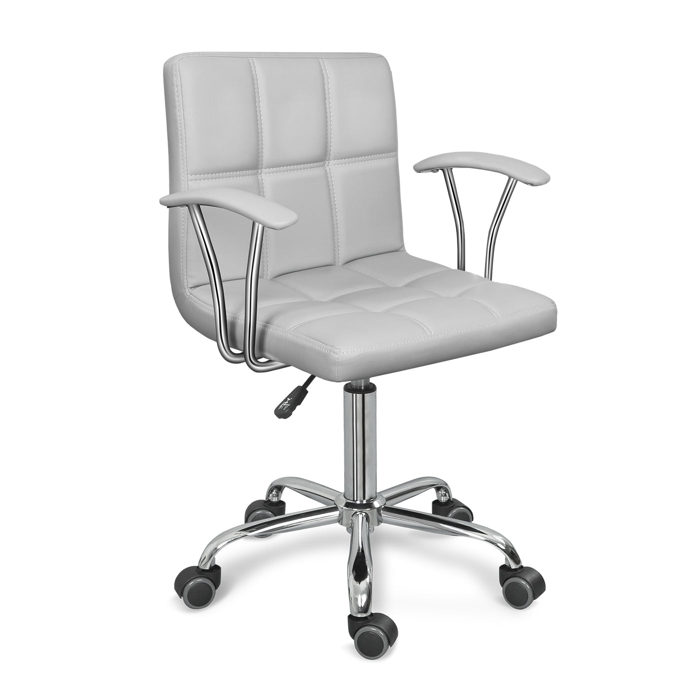 Home Office Desk Chair with Armrest and Wheels, Height Adjustable Swivel Computer Chairs