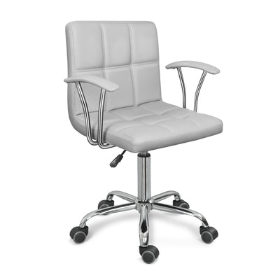 Home Office Desk Chair with Armrest and Wheels, Height Adjustable Swivel Computer Chairs