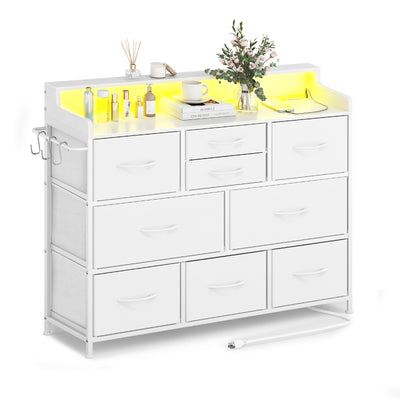 Dresser for Bedroom TV Stand Dresser with 9 Drawers