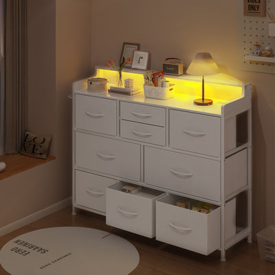 Dresser for Bedroom TV Stand Dresser with 9 Drawers