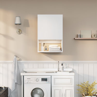 Wall Mounted Storage Cabinets with Lights Bathroom Medicine Organizer