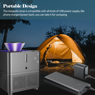 HOMEKOKO Lamp USB Portable with Temperature Humidity