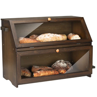 Large Capacity Bread Storage Bin with Cutting Board - HOMEKOKO