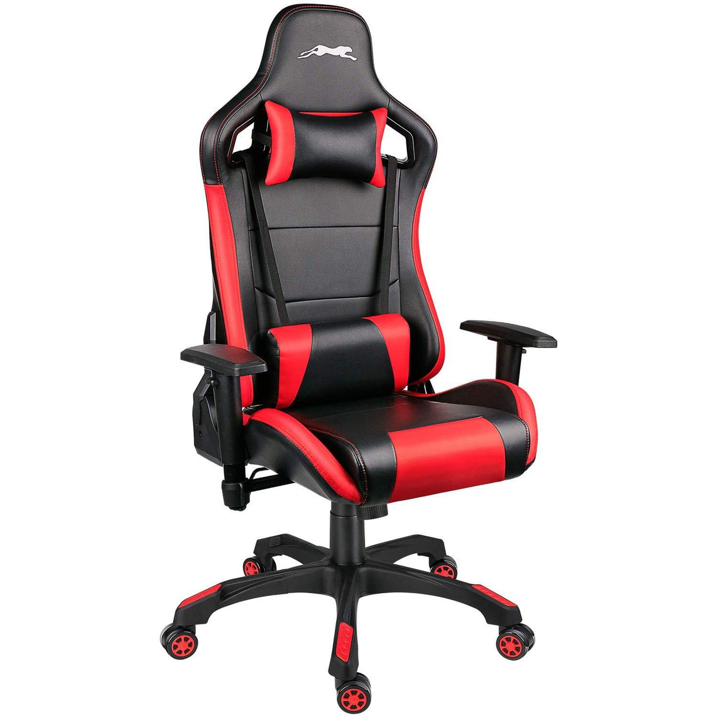 Swive Gaming Chair with Adjustable Armrest Red - HOMEKOKO