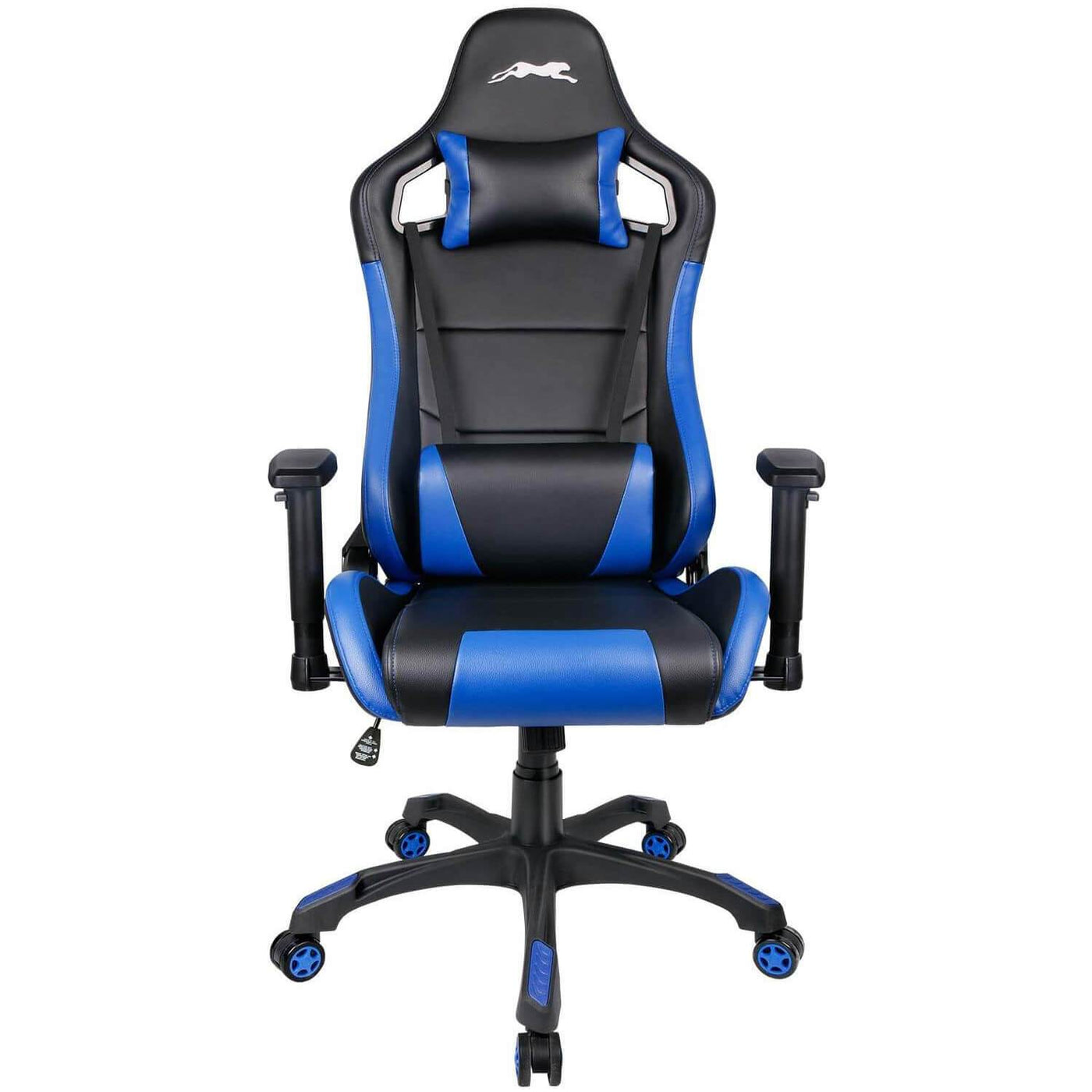 Swivel Gaming Chair with Adjustable Armrest Blue - HOMEKOKO
